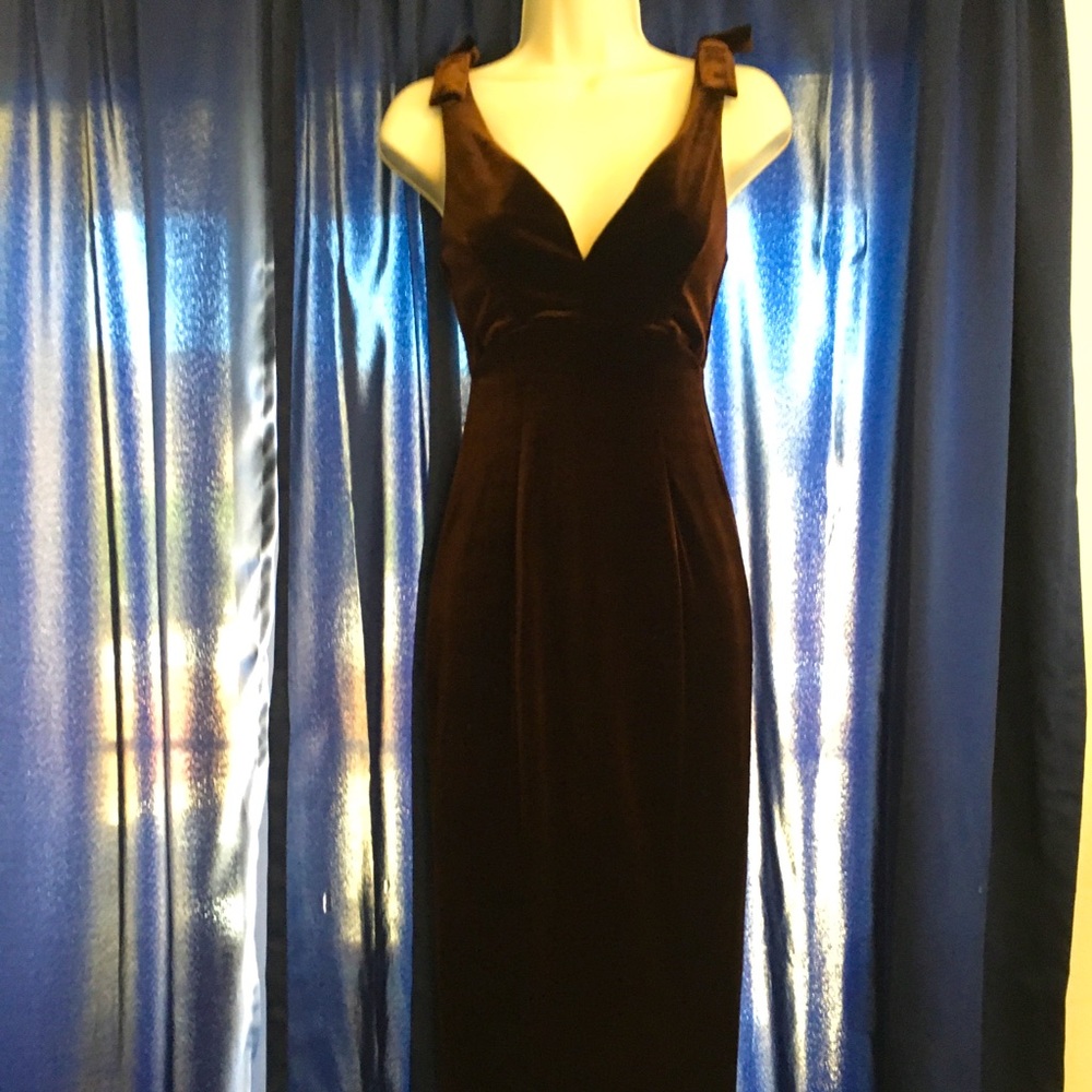 BNWOT Gilda dress in brown velvet